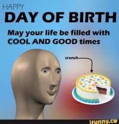 Meme Man archive image — HAPPY
