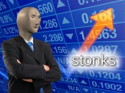 Meme Man archive image — stonks