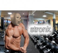 Meme Man archive image — stronk