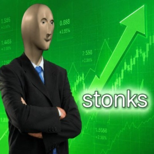 Meme Man archive image — stonks