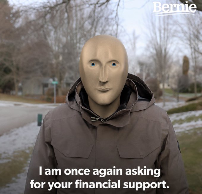 Meme Man archive image — Bernie