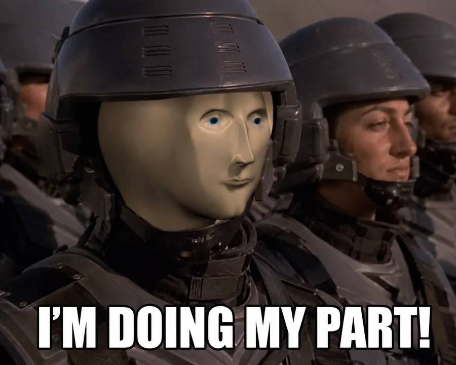 Meme Man archive image — I'M DOING MY PART!