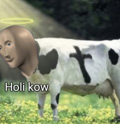 Meme Man archive image — Holi kow