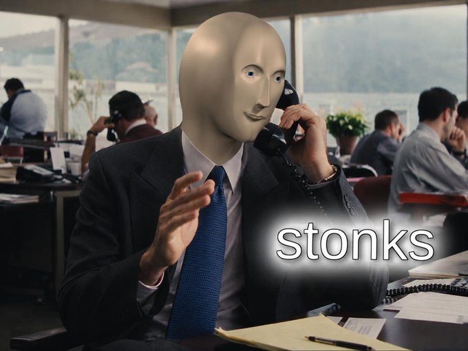 Meme Man archive image — Taking calls